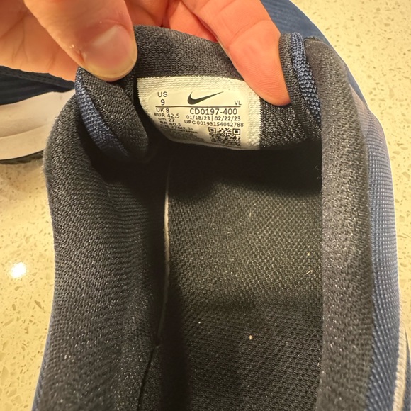 Nike Flex Control 4 Athletic Running Sneakers Size 9 Mens Midnight Navy Black - Picture 8 of 9